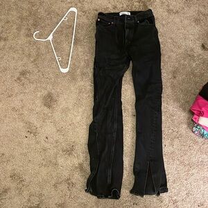 Abercrombie denim with slits at the bottom
